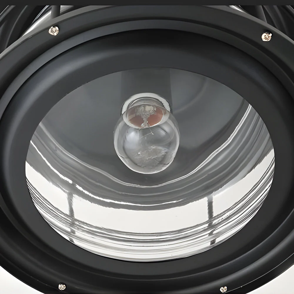 Wrought and Glass Ceiling Flush Mount Light for Balcony - Image 6