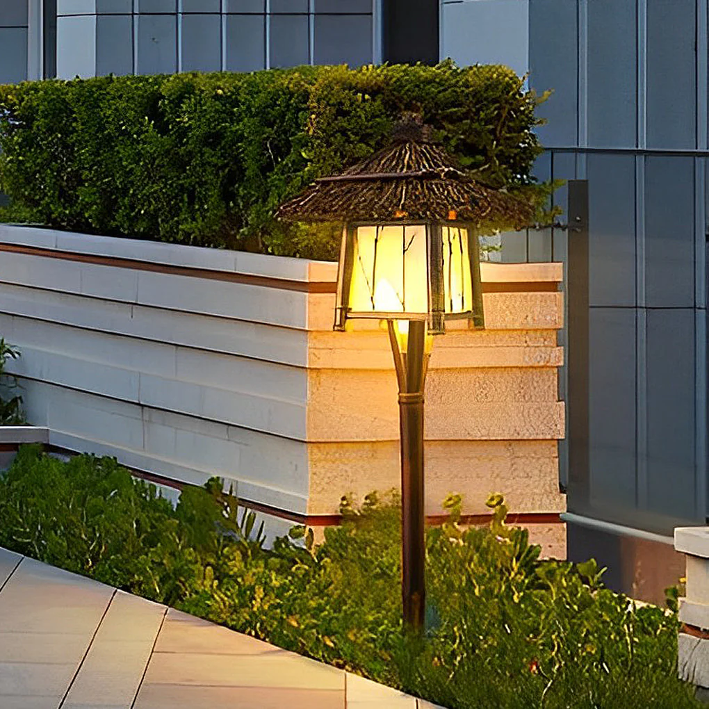 Wyne Branch Pattern Versatile Bamboo Outdoor Light - Image 11