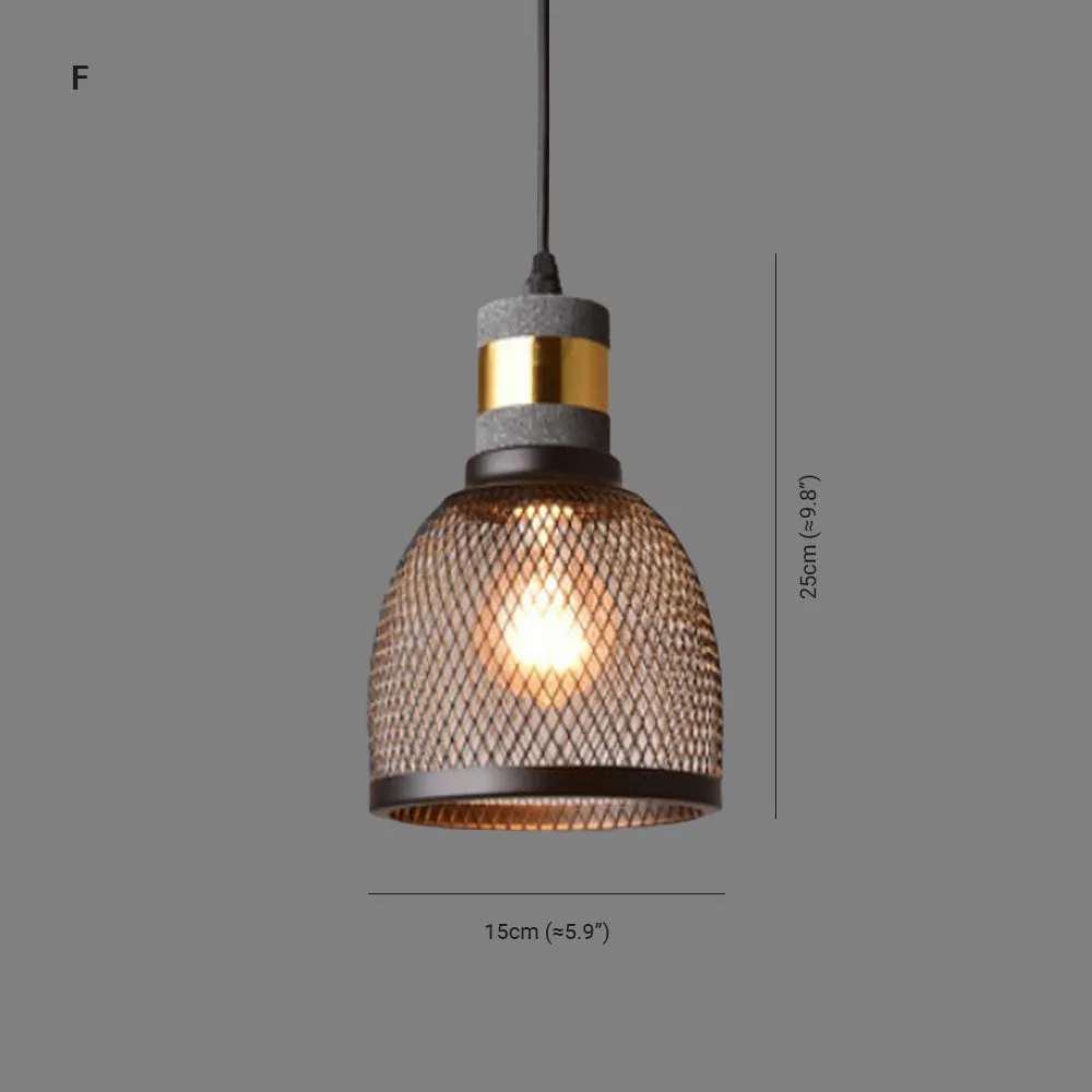 Xenith Industrial Cylindrical Pendant Light, Cement/Metal - Image 10
