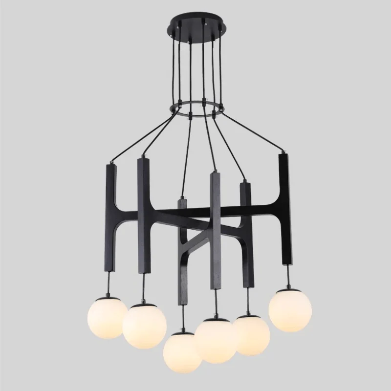 Xylocube Geometric Wood Globe Pendant Light - Image 12