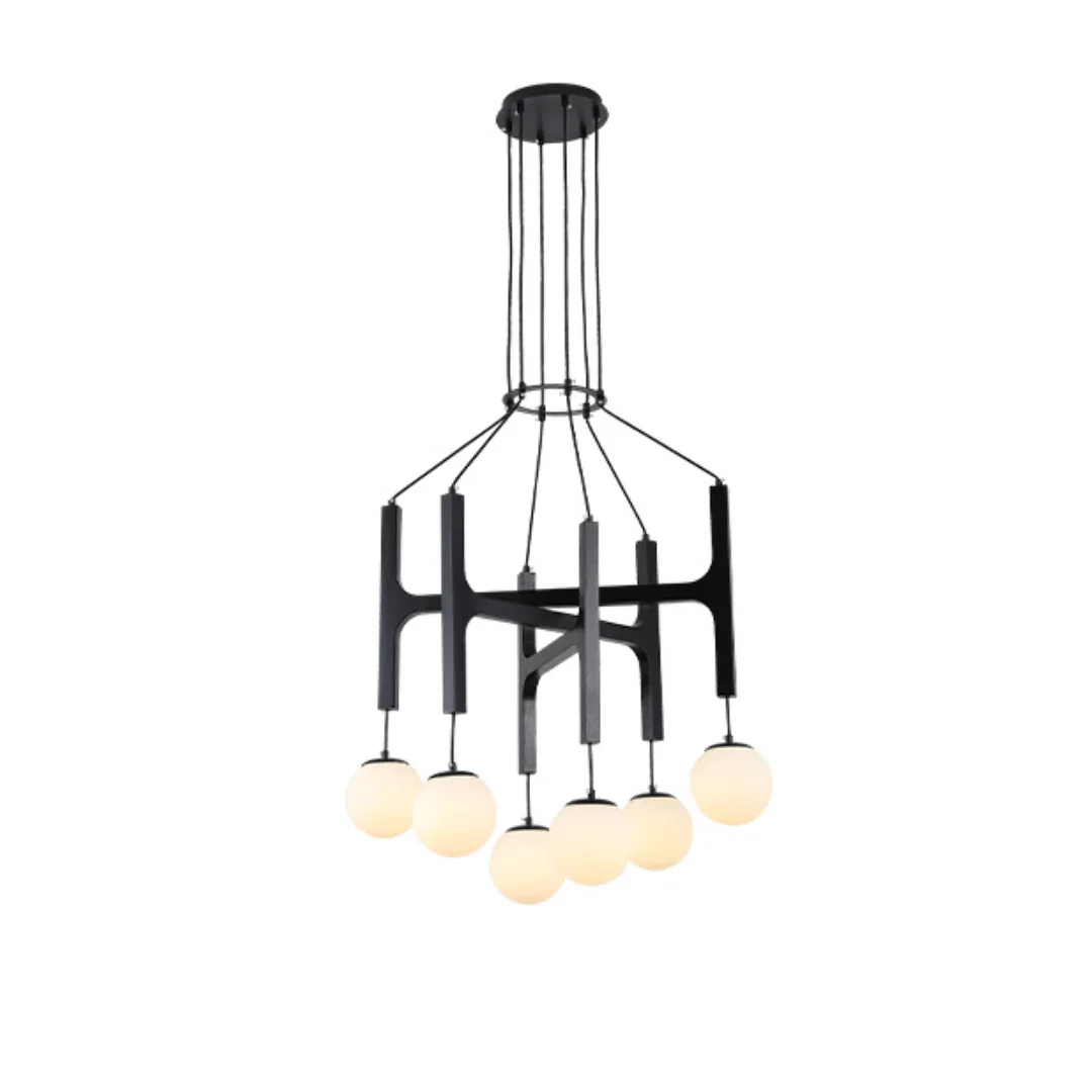 Xylocube Geometric Wood Globe Pendant Light - Image 25