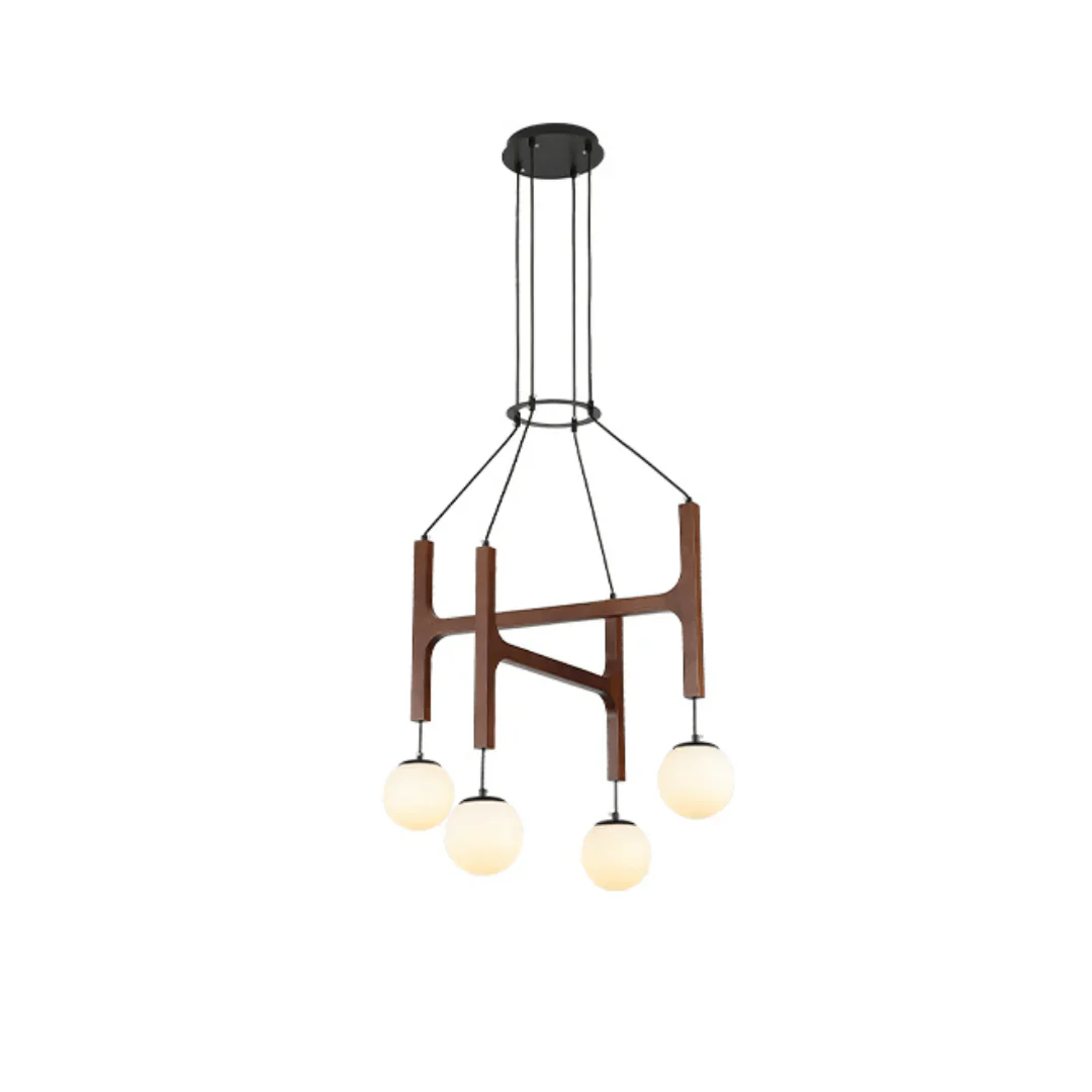 Xylocube Geometric Wood Globe Pendant Light - Image 9