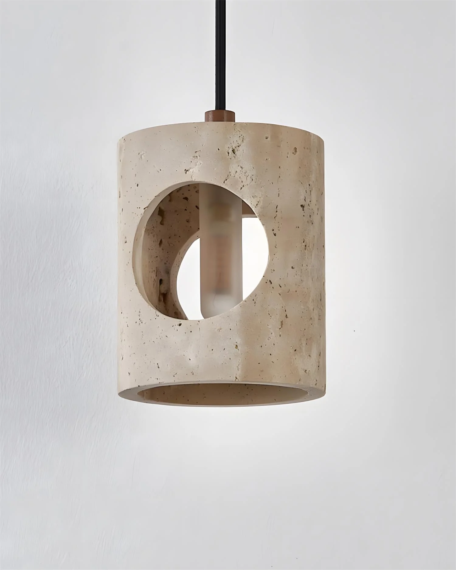 Xynor Industrial Travertine Pendant Lamp - Image 12
