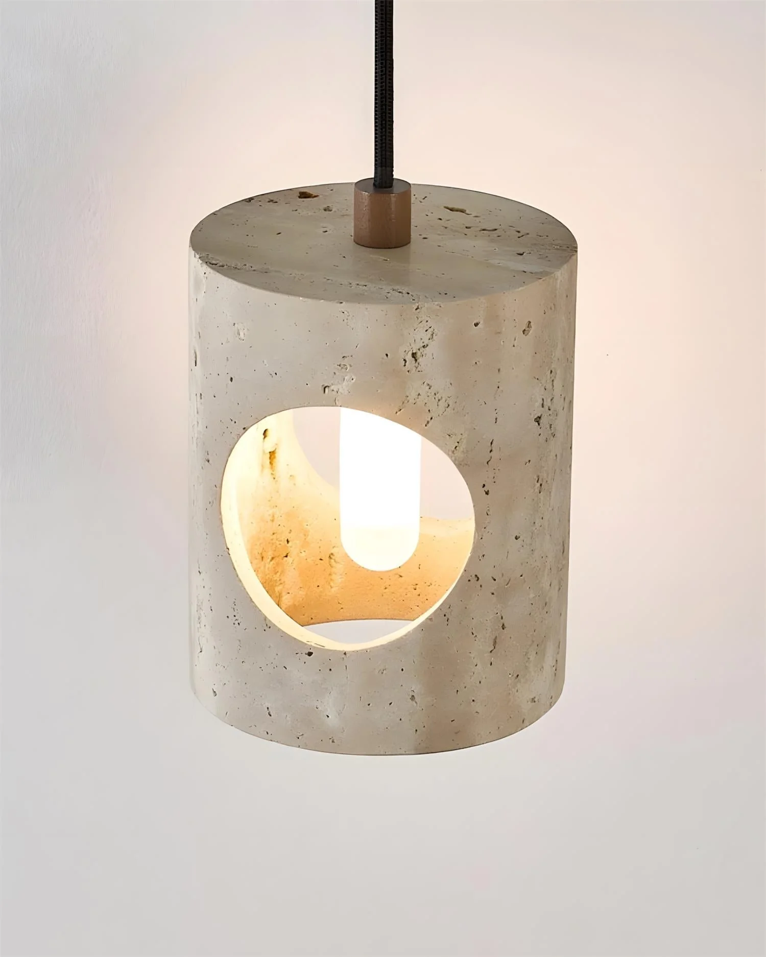 Xynor Industrial Travertine Pendant Lamp - Image 13