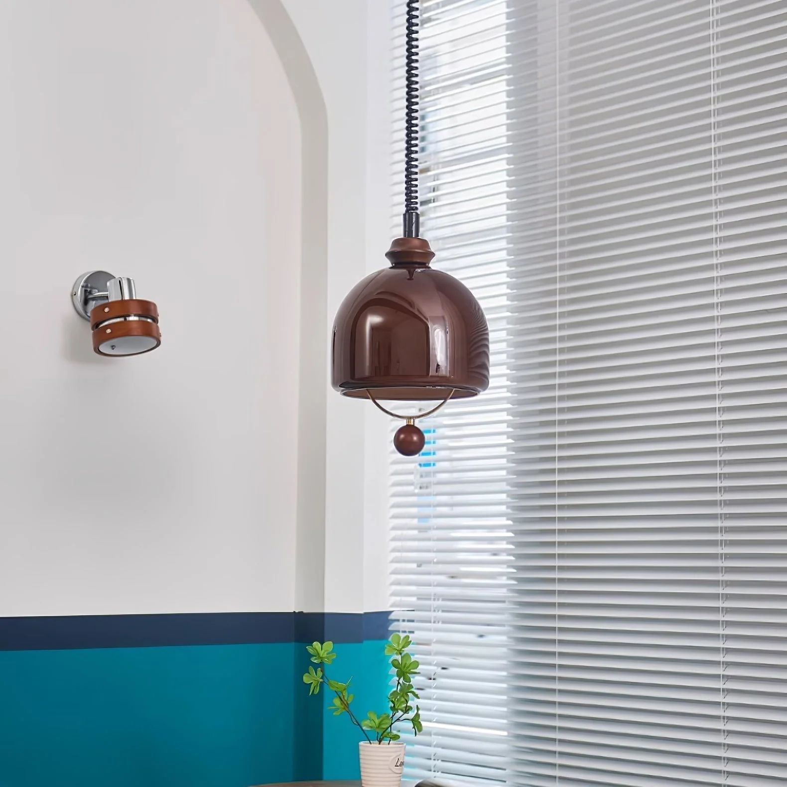 Yael MInimalist Wood Pendant Light - Image 2