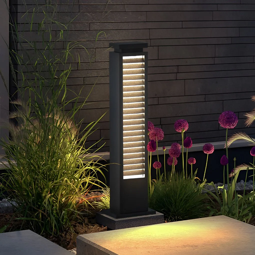 Zaary Sleek Modern Steel Outdoor Pathway Lights - Image 6
