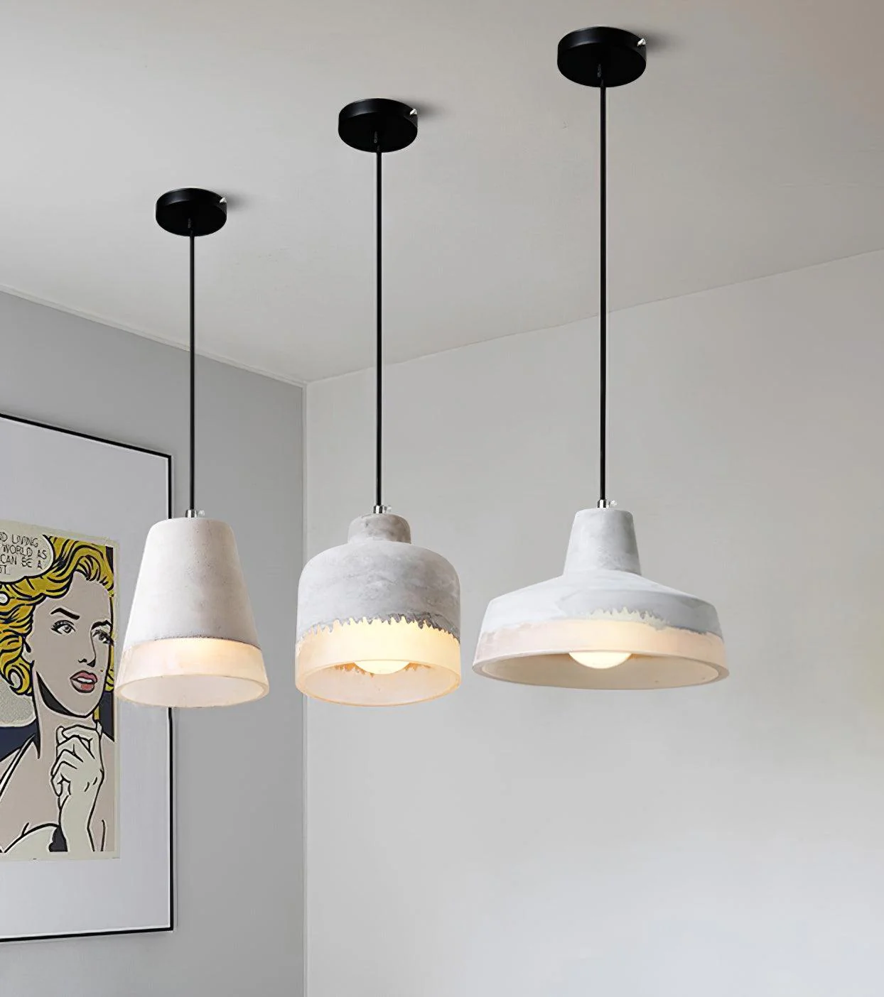 Zalora Resin Scandinavian Pendant Light - Image 14