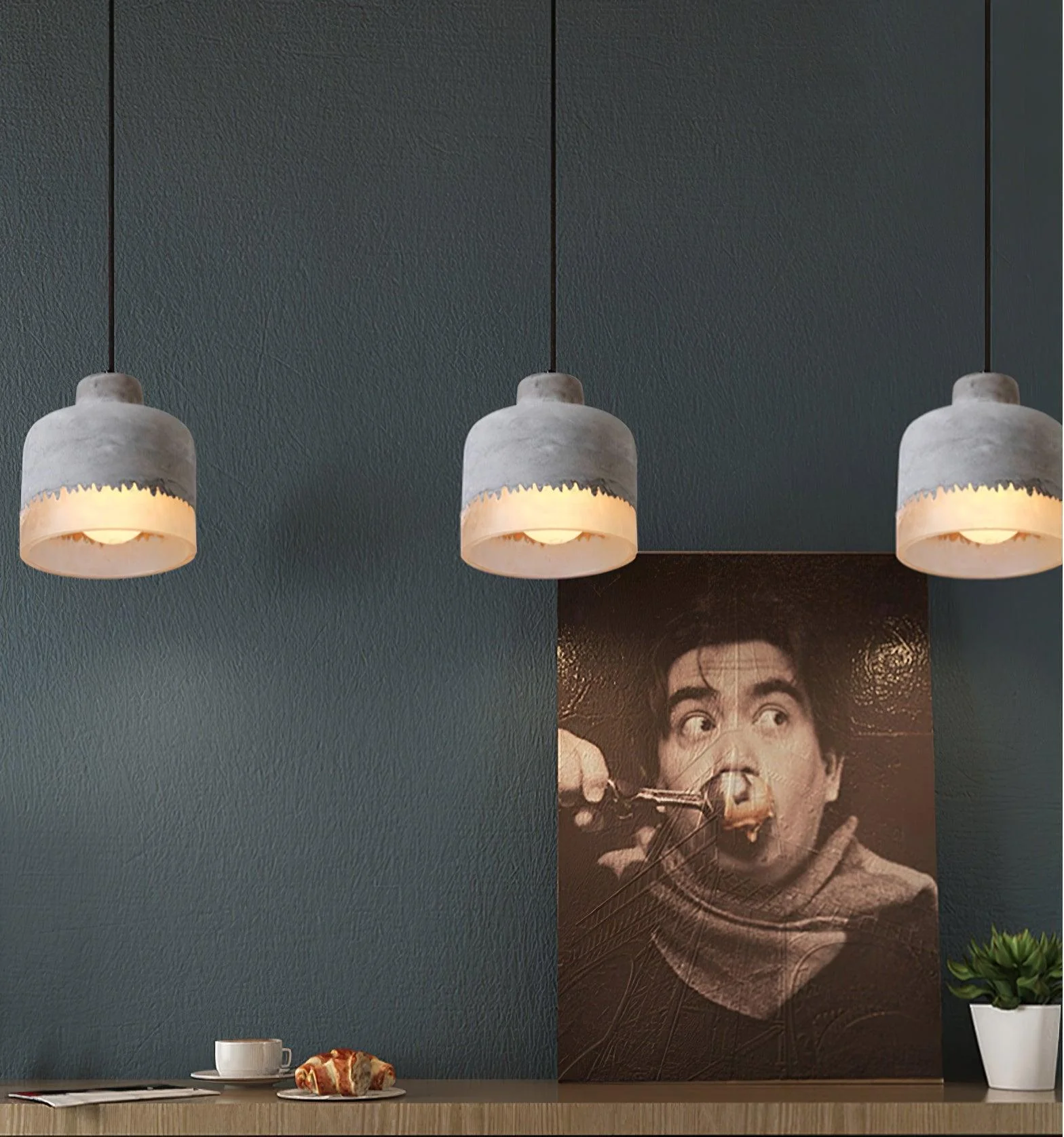 Zalora Resin Scandinavian Pendant Light - Image 18