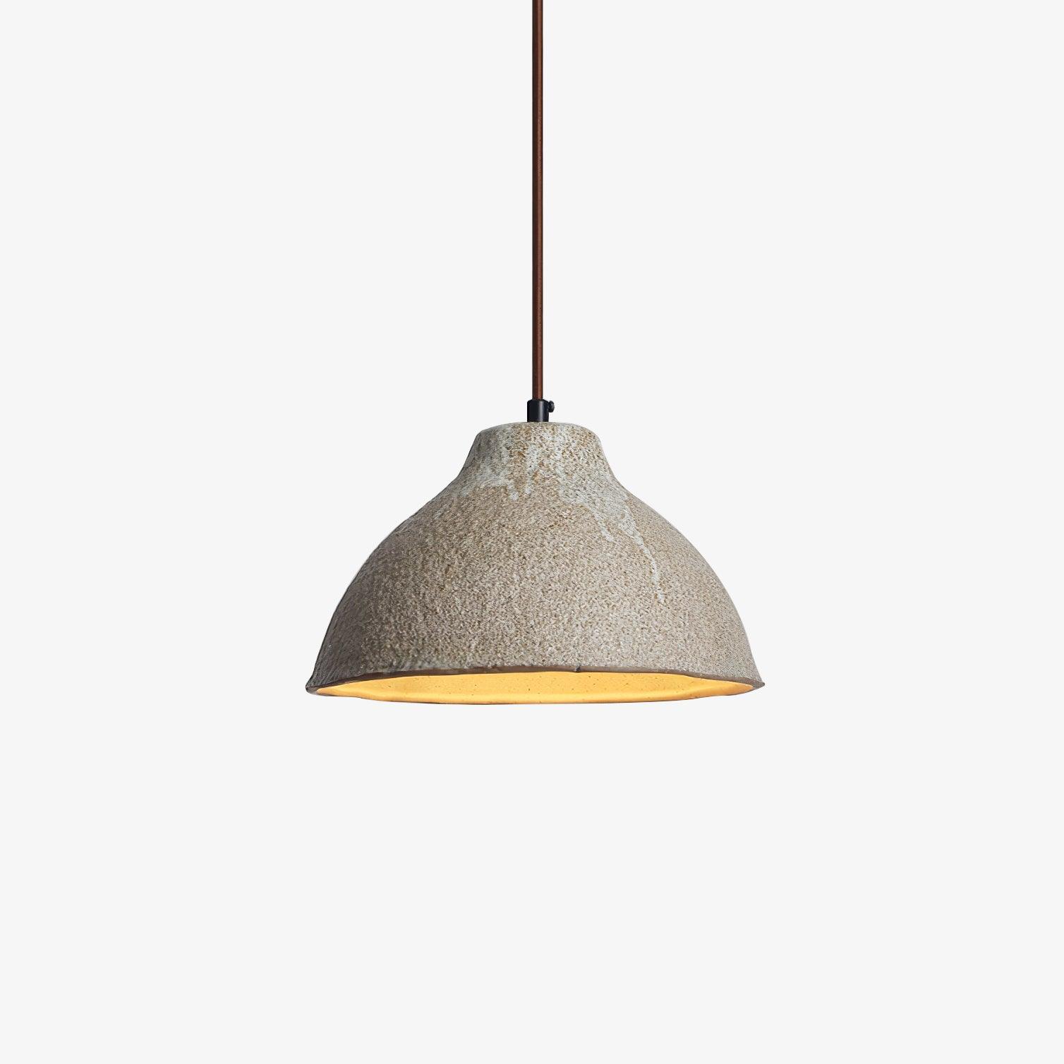 Zandora Retro Ceramic & Wood Pendant Lamp