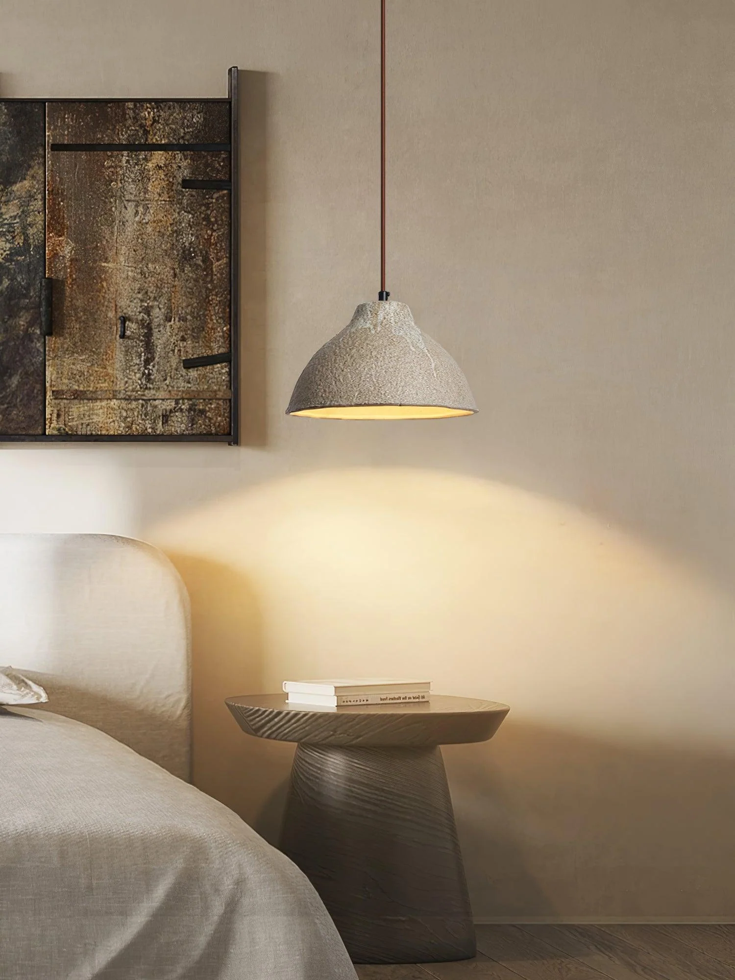 Zandora Retro Ceramic & Wood Pendant Lamp - Image 21