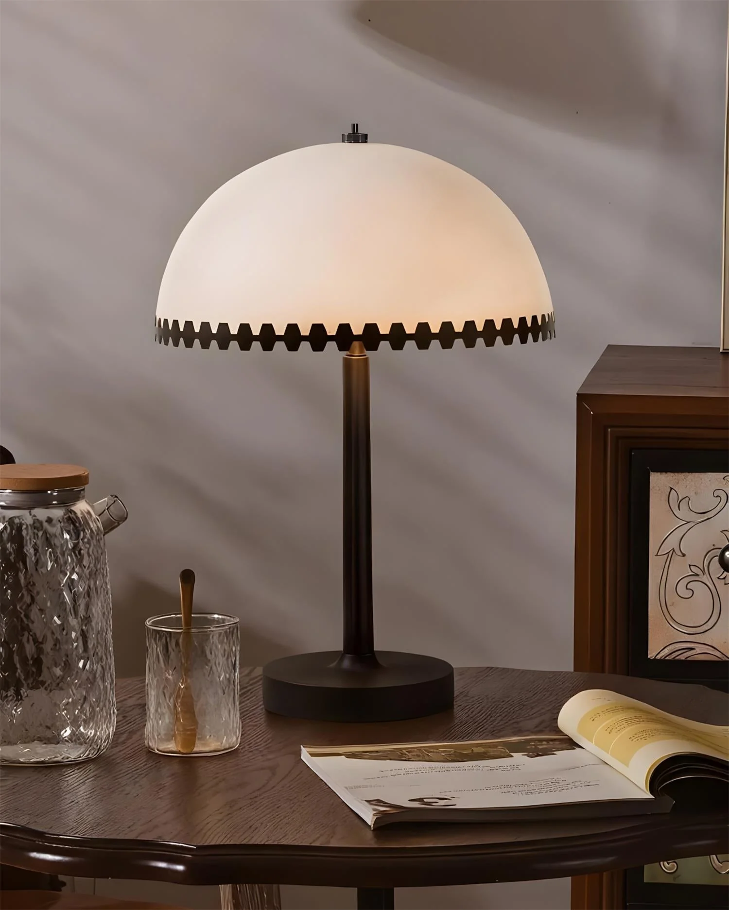 Zanon Vintage Alabaster Table Lamp - Image 6