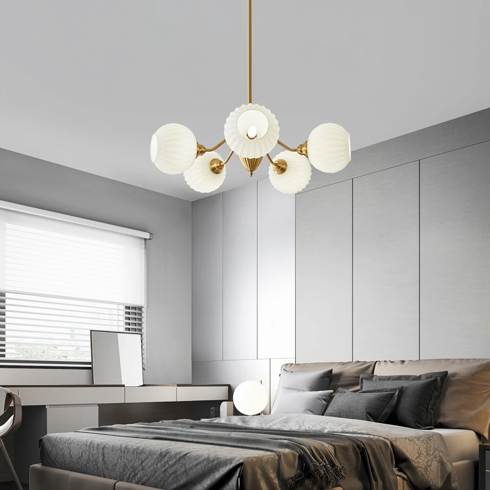 Zanora Vintage Brass Chandelier - Image 12