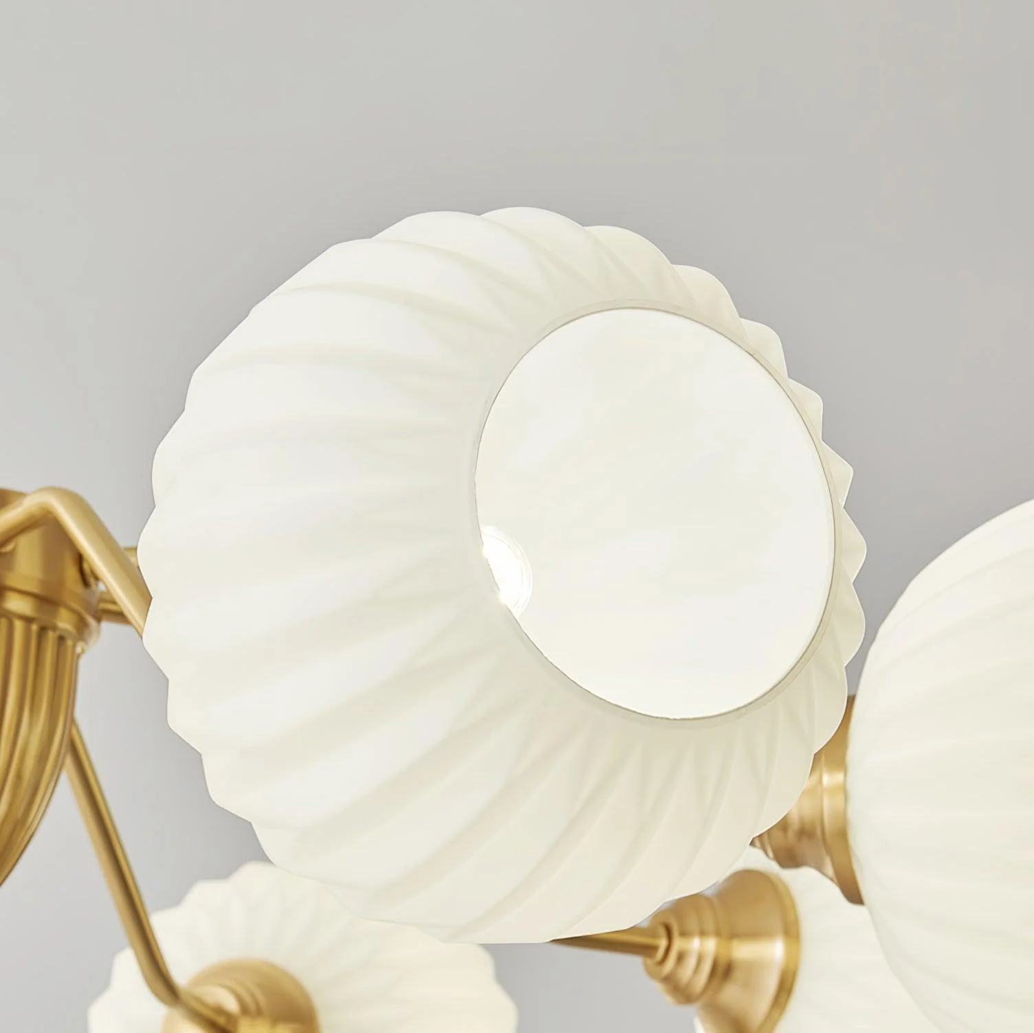Zanora Vintage Brass Chandelier - Image 14