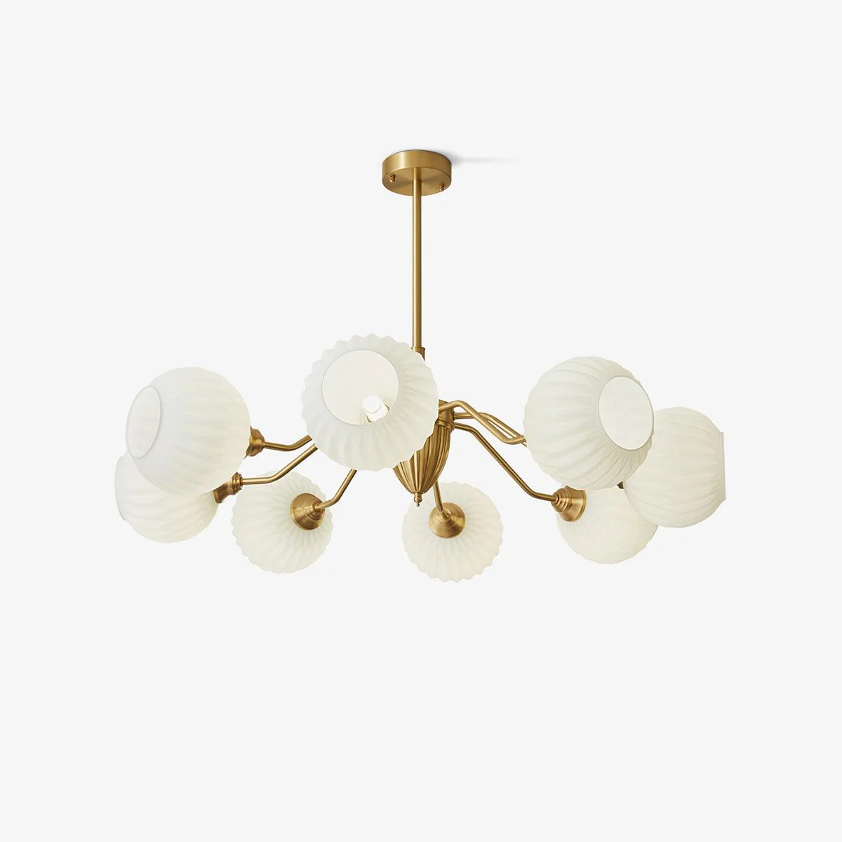Zanora Vintage Brass Chandelier - Image 2