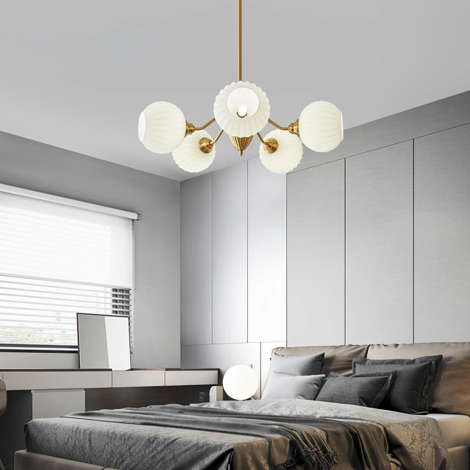 Zanora Vintage Brass Chandelier - Image 9