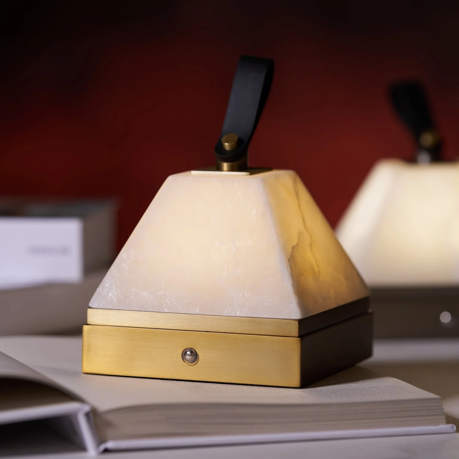 Zara Art Deco Alabaster Table Lamp - Image 4
