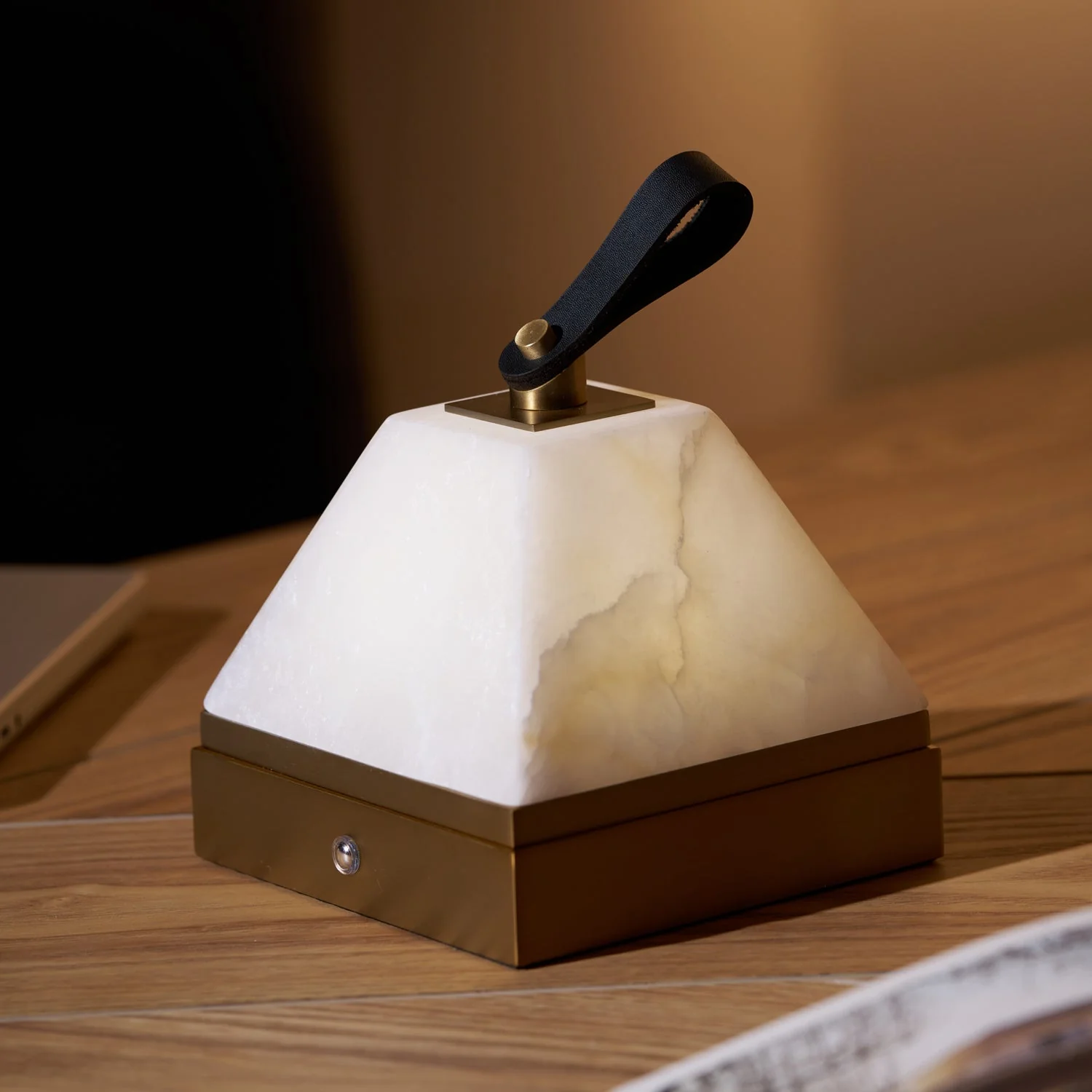 Zara Art Deco Alabaster Table Lamp - Image 8