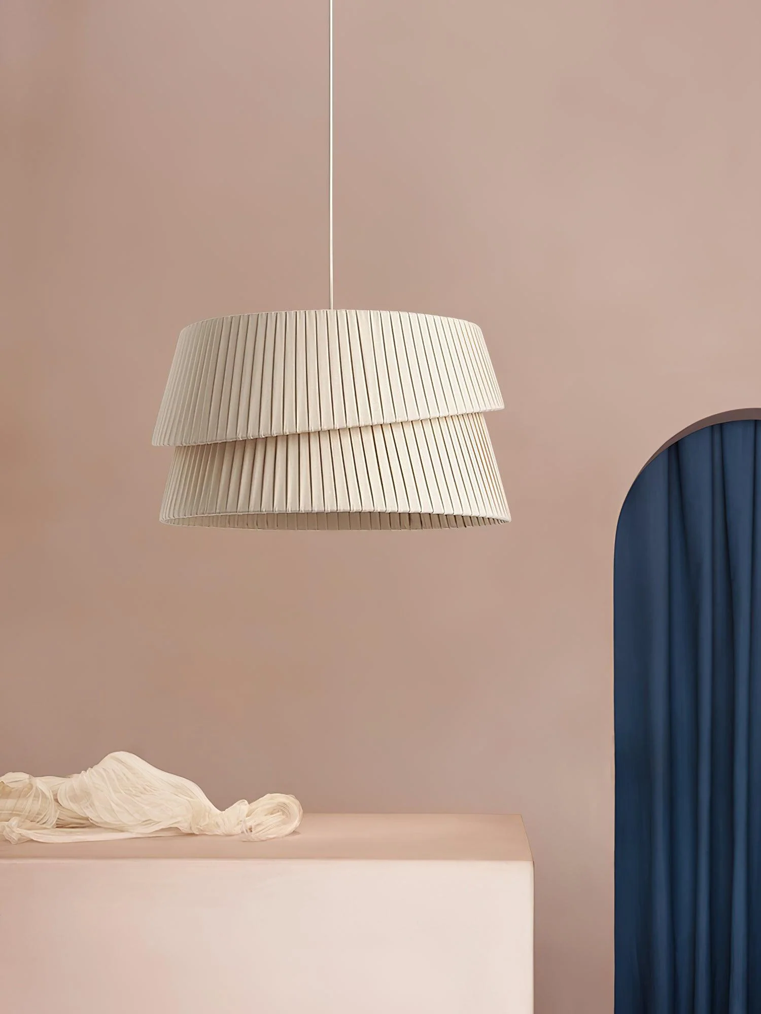 Zarion Fabric Scandinavian Pendant Light - Image 15