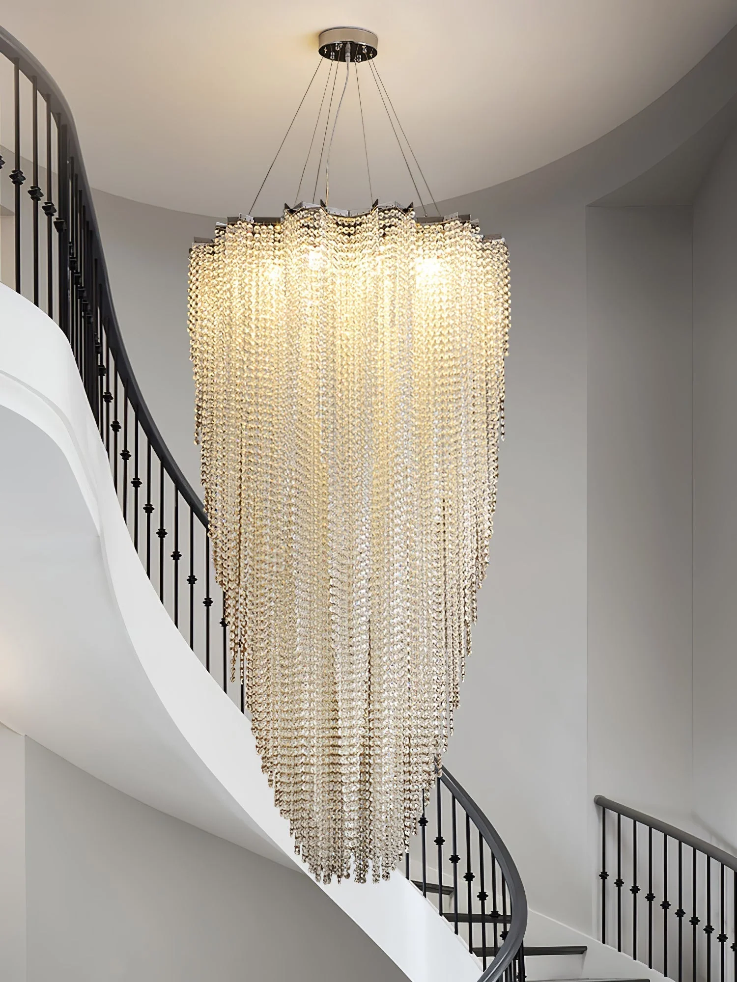 Zashayra Crystal Column Chandelier - Image 44