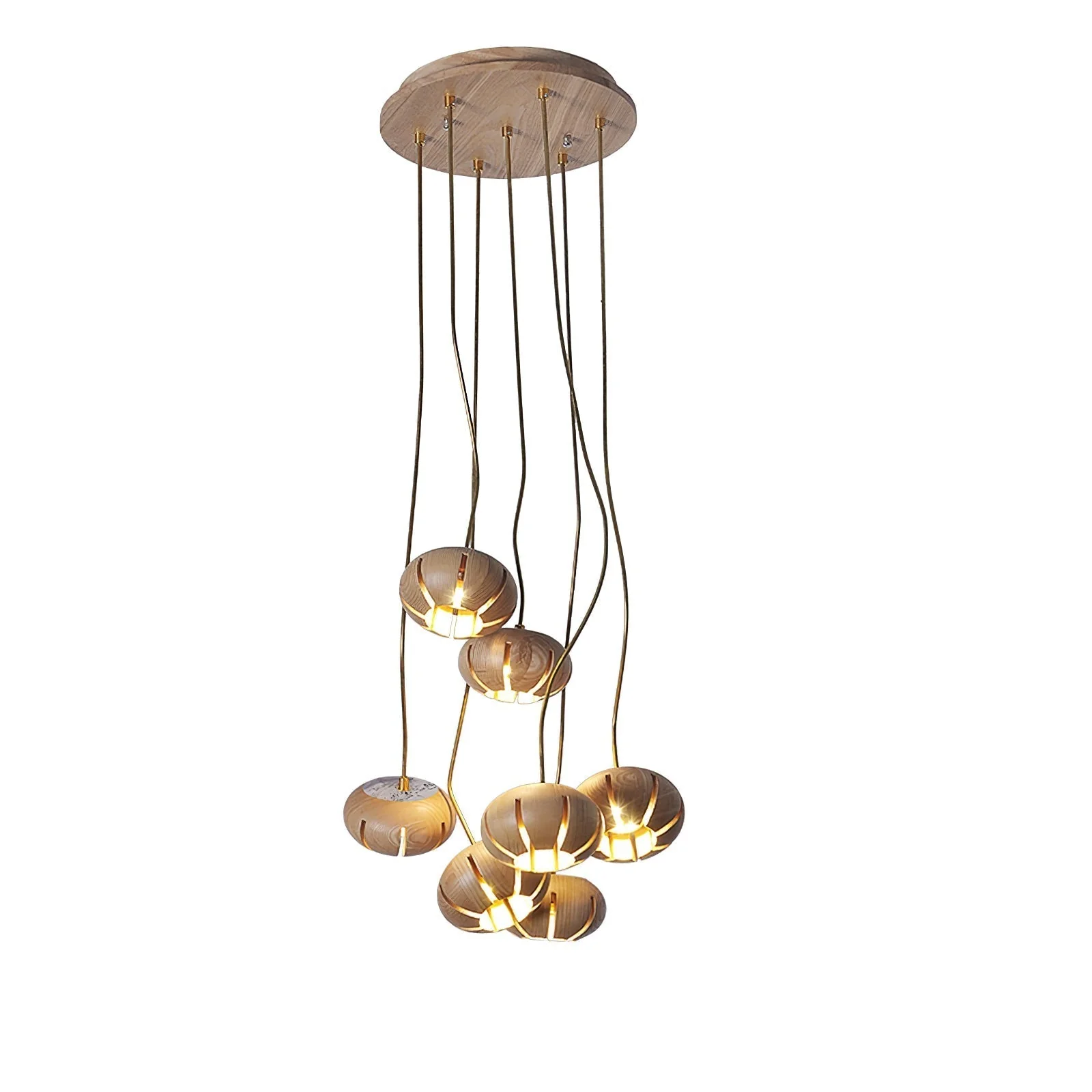 Zasorir Sculptural Marble Cluster Pendant Light - Image 13
