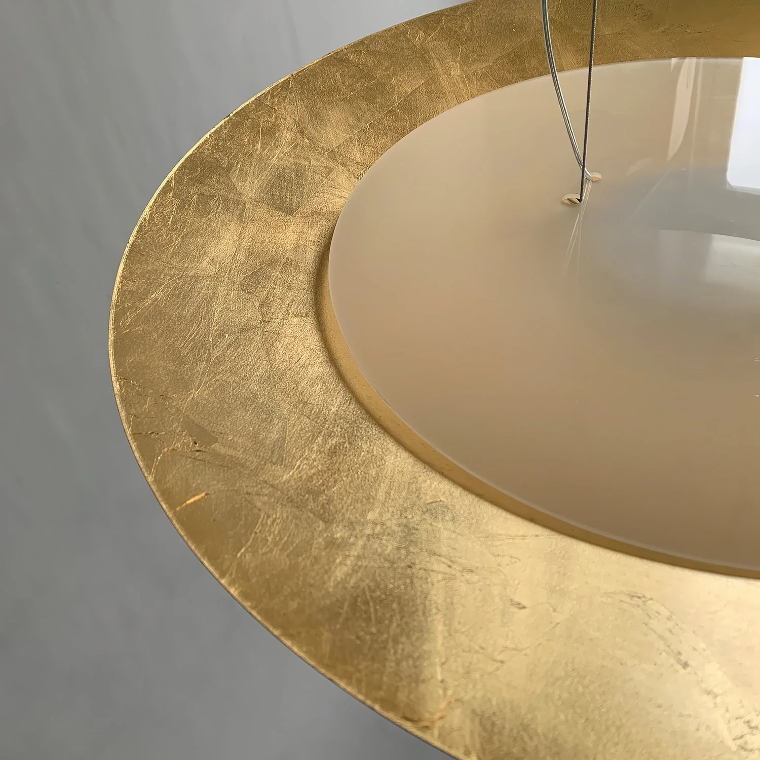 Zathaara Layered Gold Foil Pendant Light - Image 32