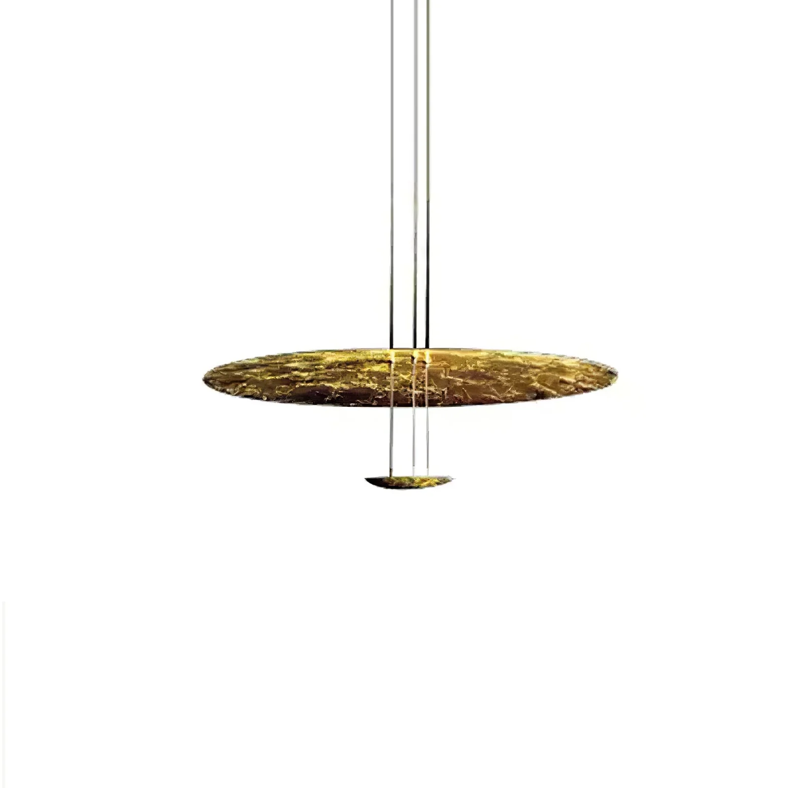 Zathaara Layered Gold Foil Pendant Light - Image 63