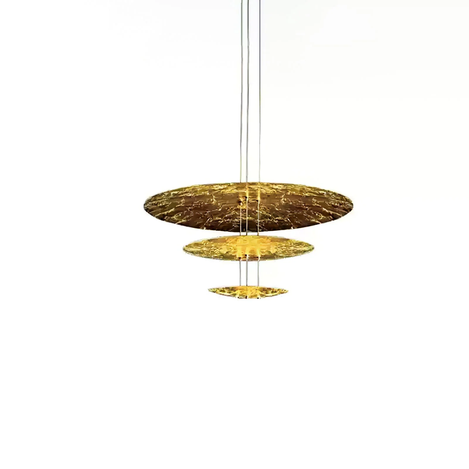 Zathaara Layered Gold Foil Pendant Light - Image 68
