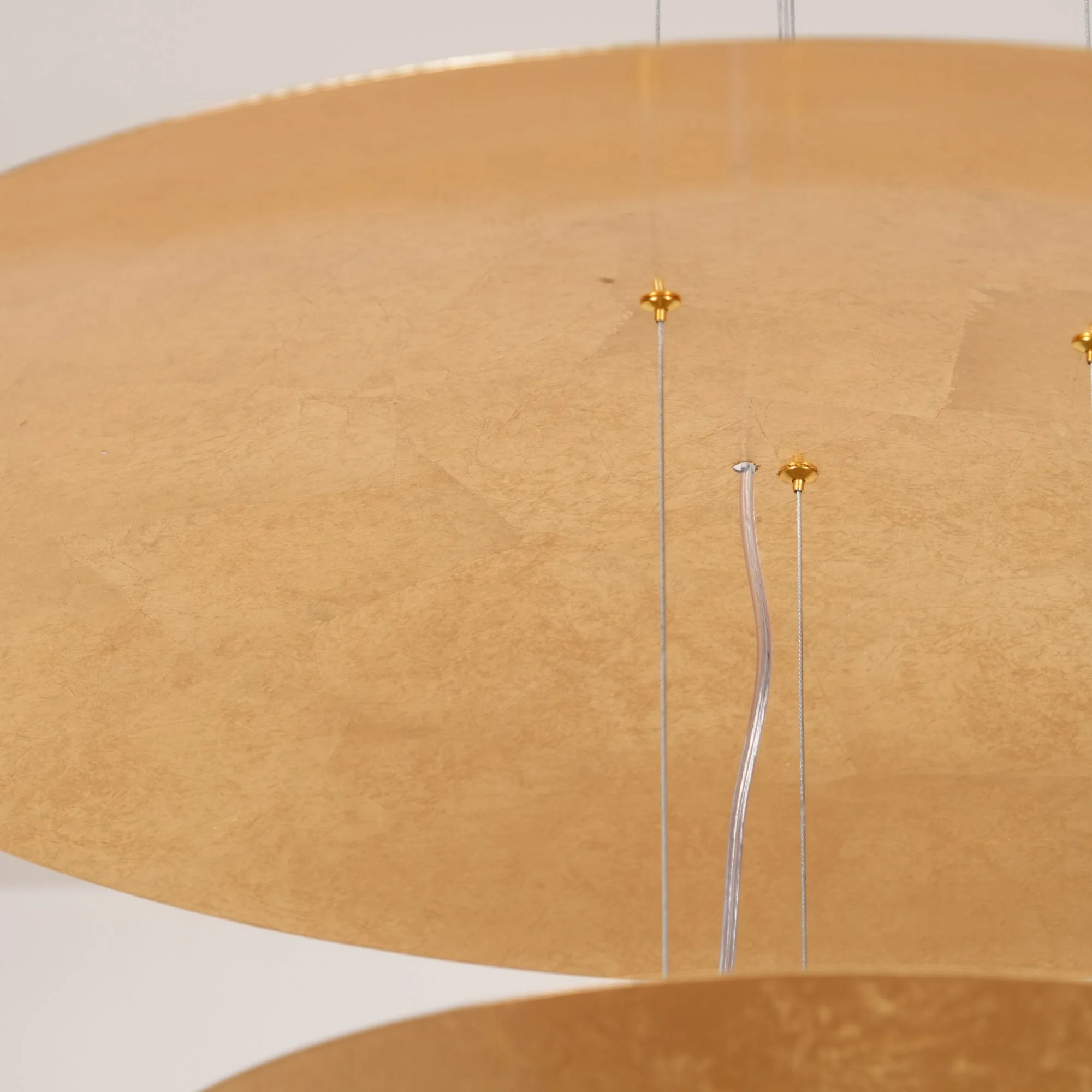 Zathaara Layered Gold Foil Pendant Light - Image 77