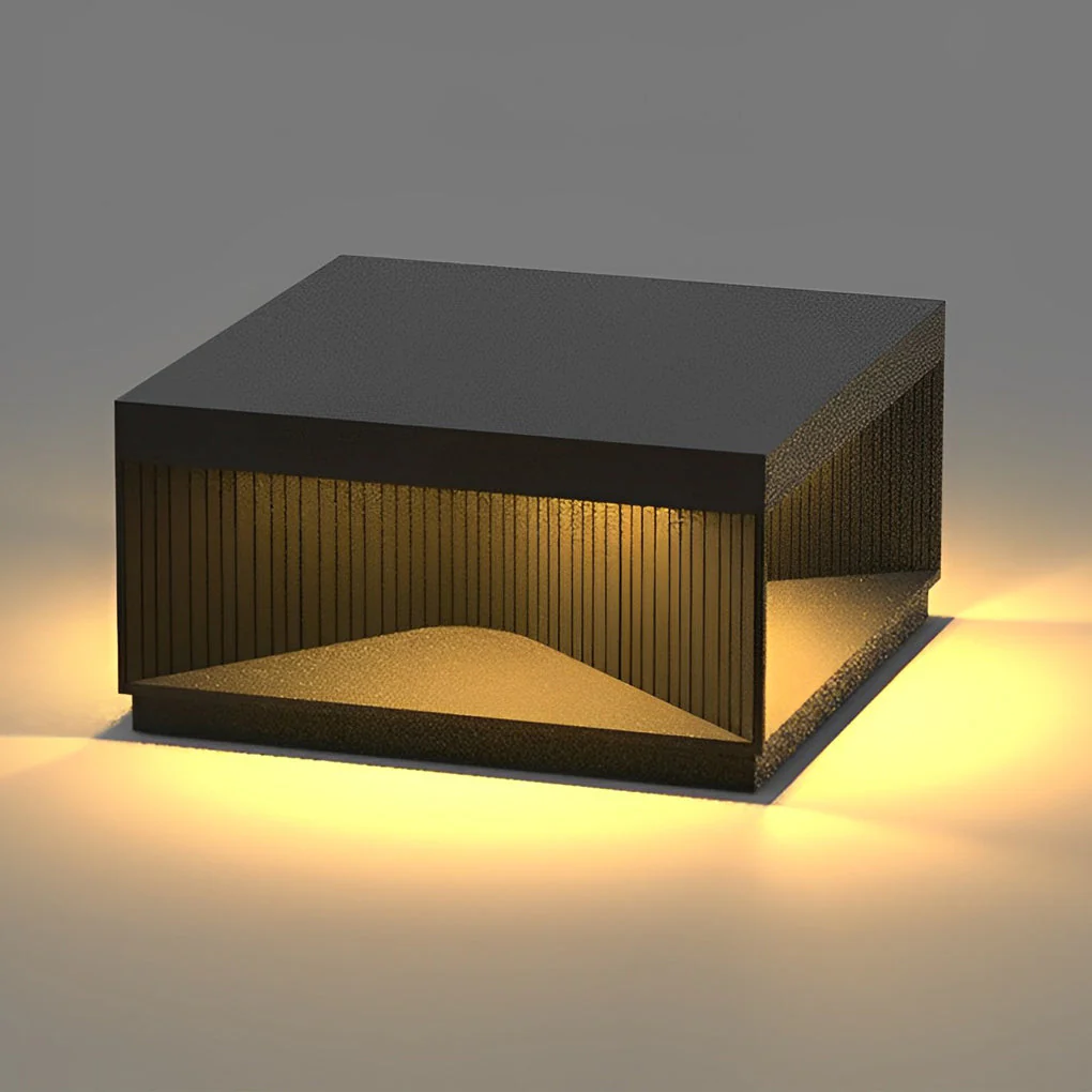 Zea Striped Decor Solar Fence Post Light - Image 11