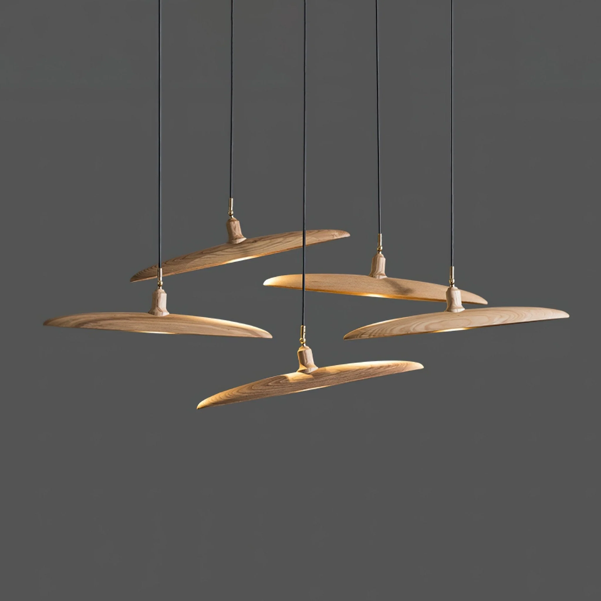Zelirira Blade Wood Pendant Light - Image 17