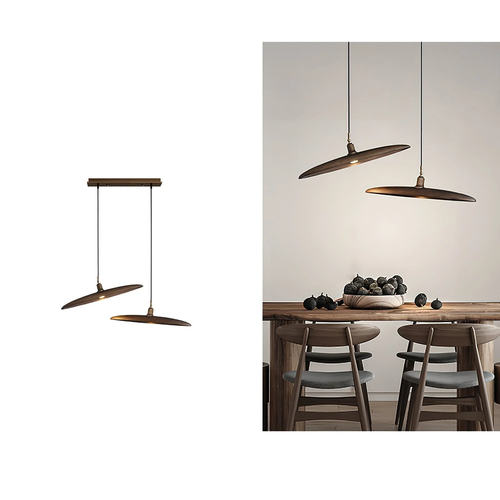 Zelirira Blade Wood Pendant Light - Image 30