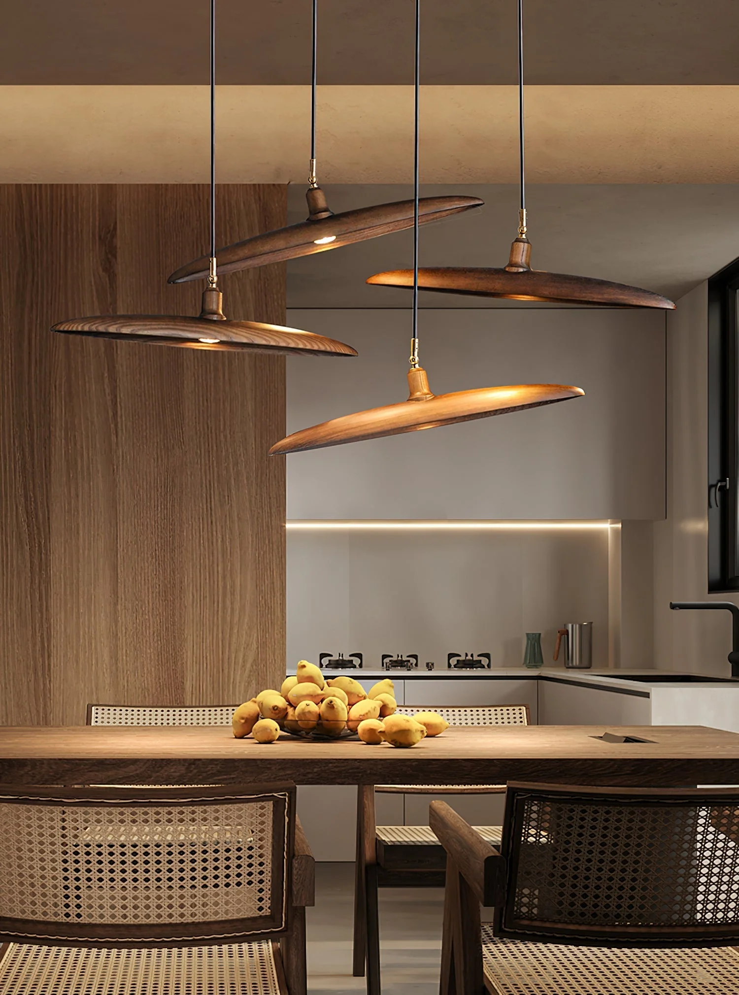 Zelirira Blade Wood Pendant Light - Image 34