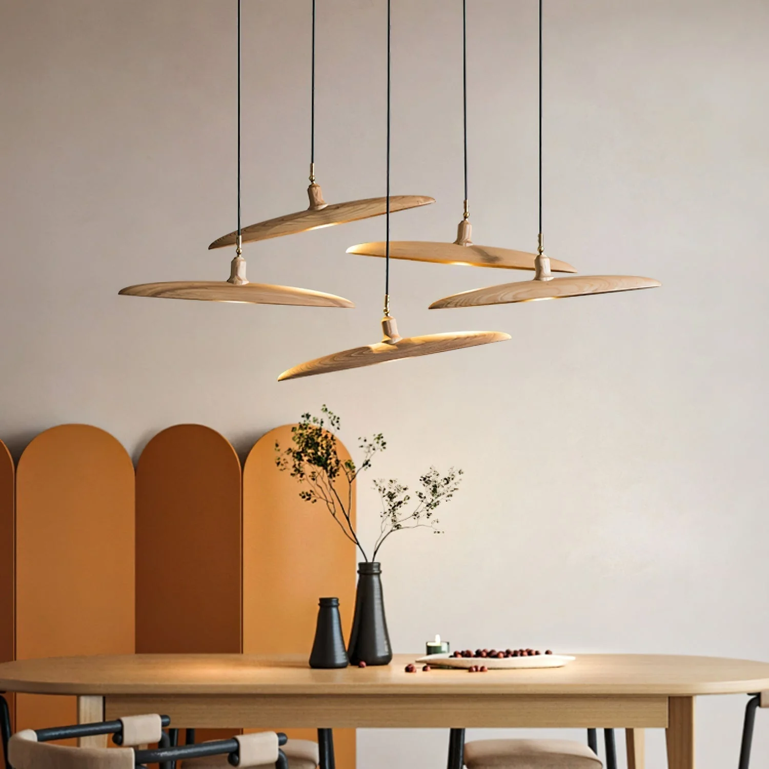 Zelirira Blade Wood Pendant Light - Image 4