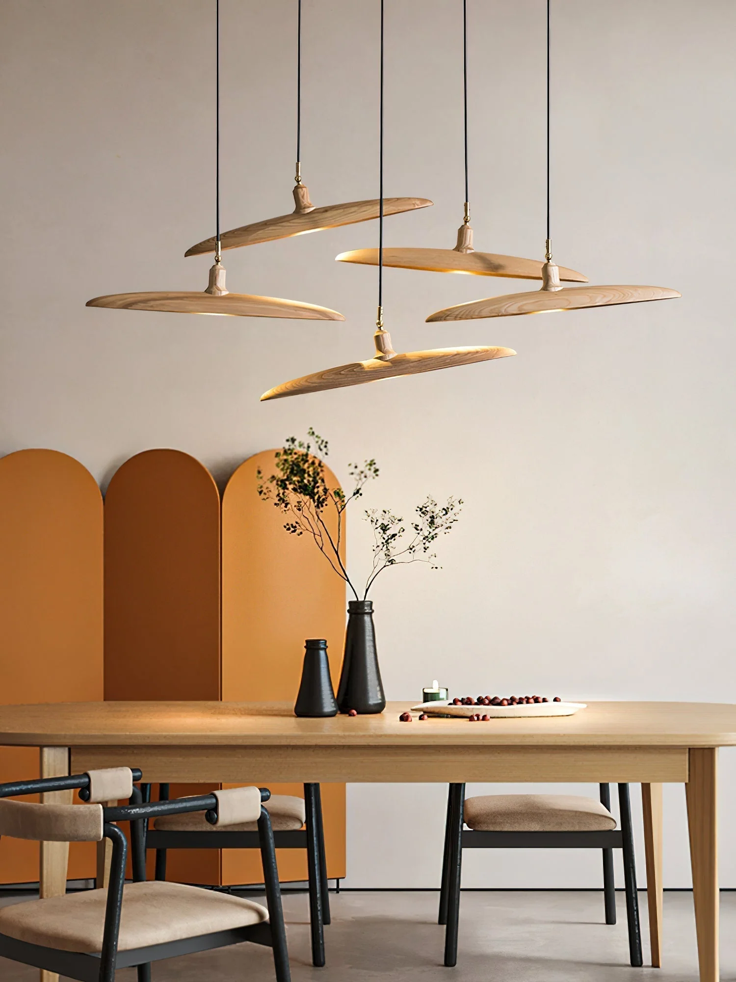 Zelirira Blade Wood Pendant Light - Image 40
