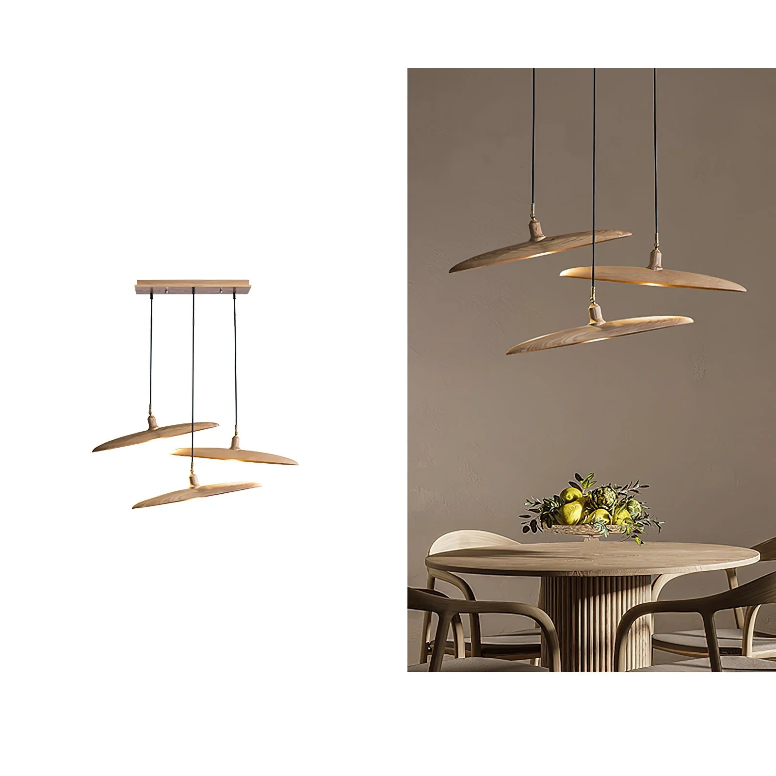 Zelirira Blade Wood Pendant Light - Image 5