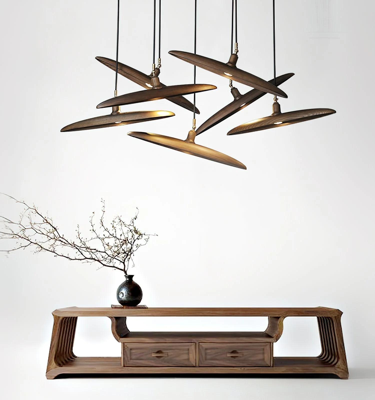 Zelirira Blade Wood Pendant Light - Image 6