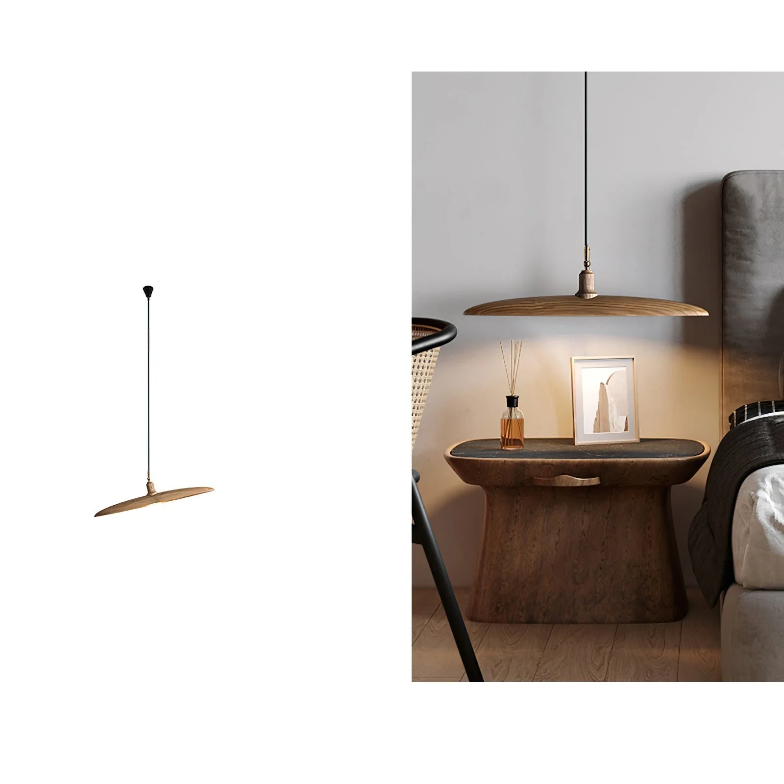 Zelirira Blade Wood Pendant Light - Image 7