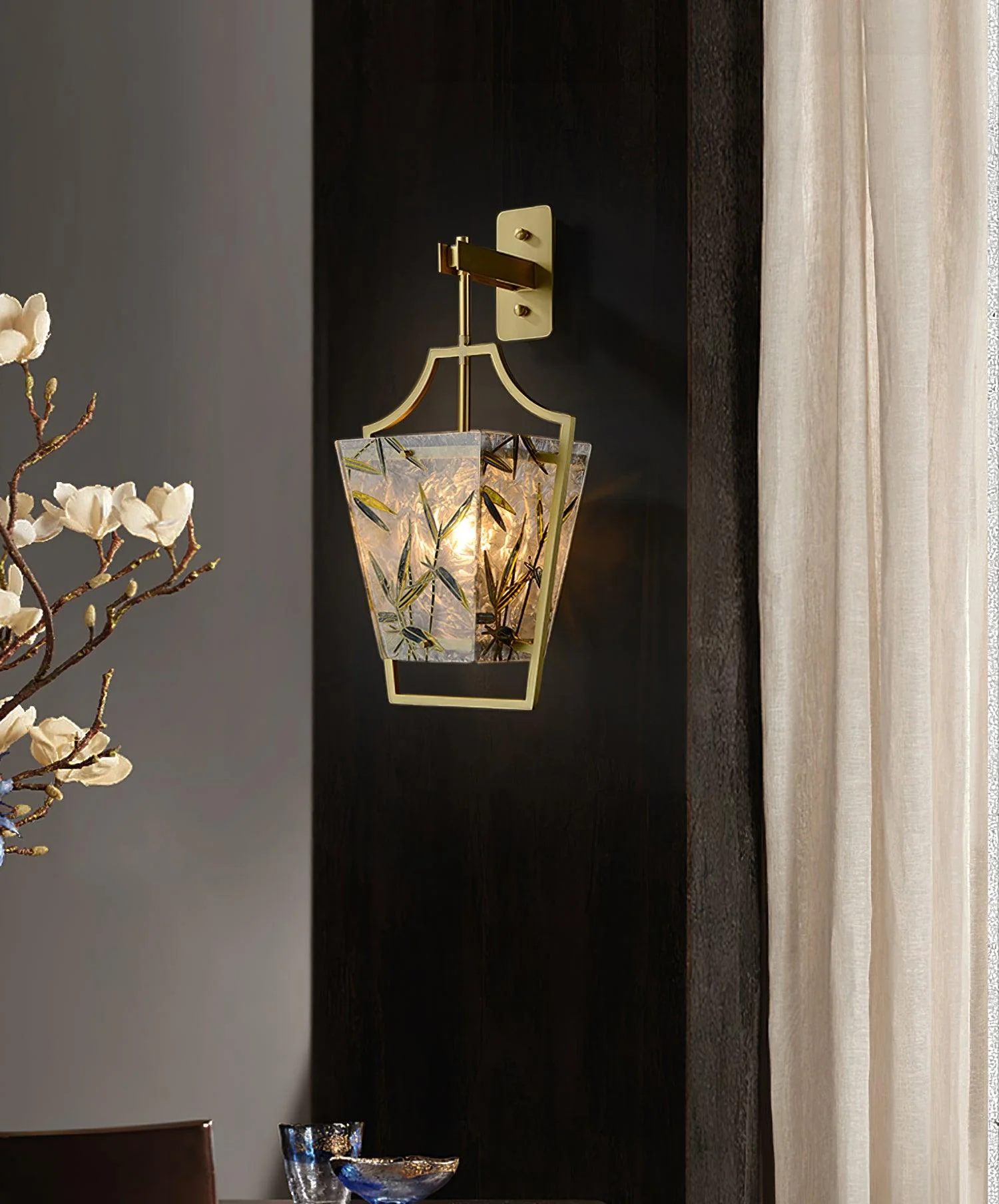 Zenith Elegant Brass Single Sconce - Image 12