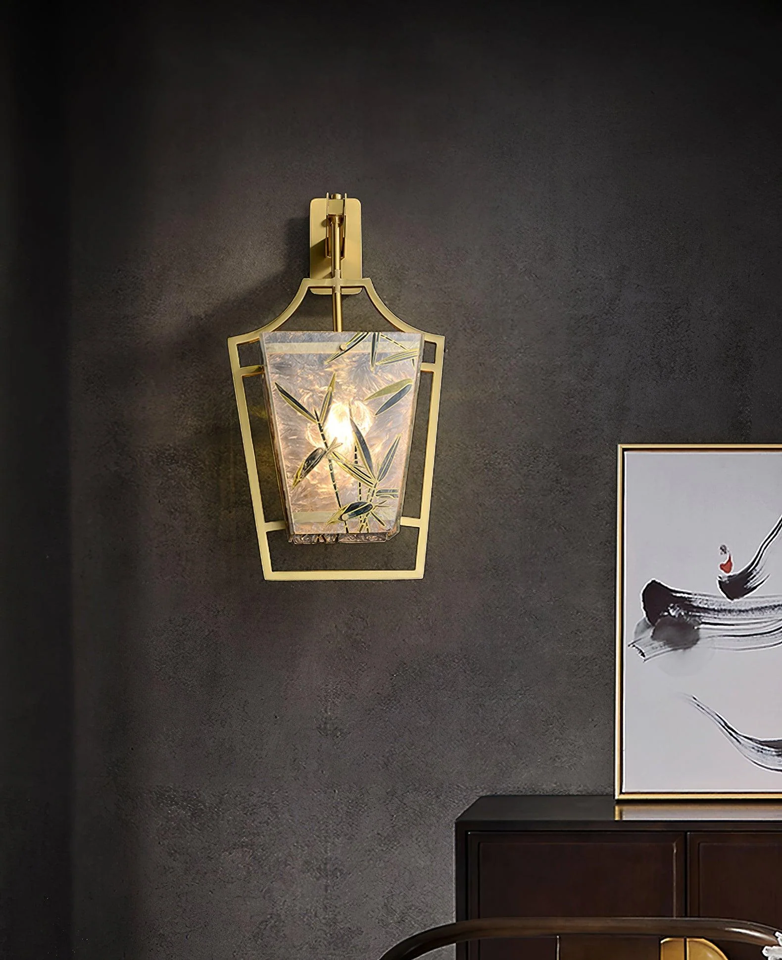 Zenith Elegant Brass Single Sconce - Image 13