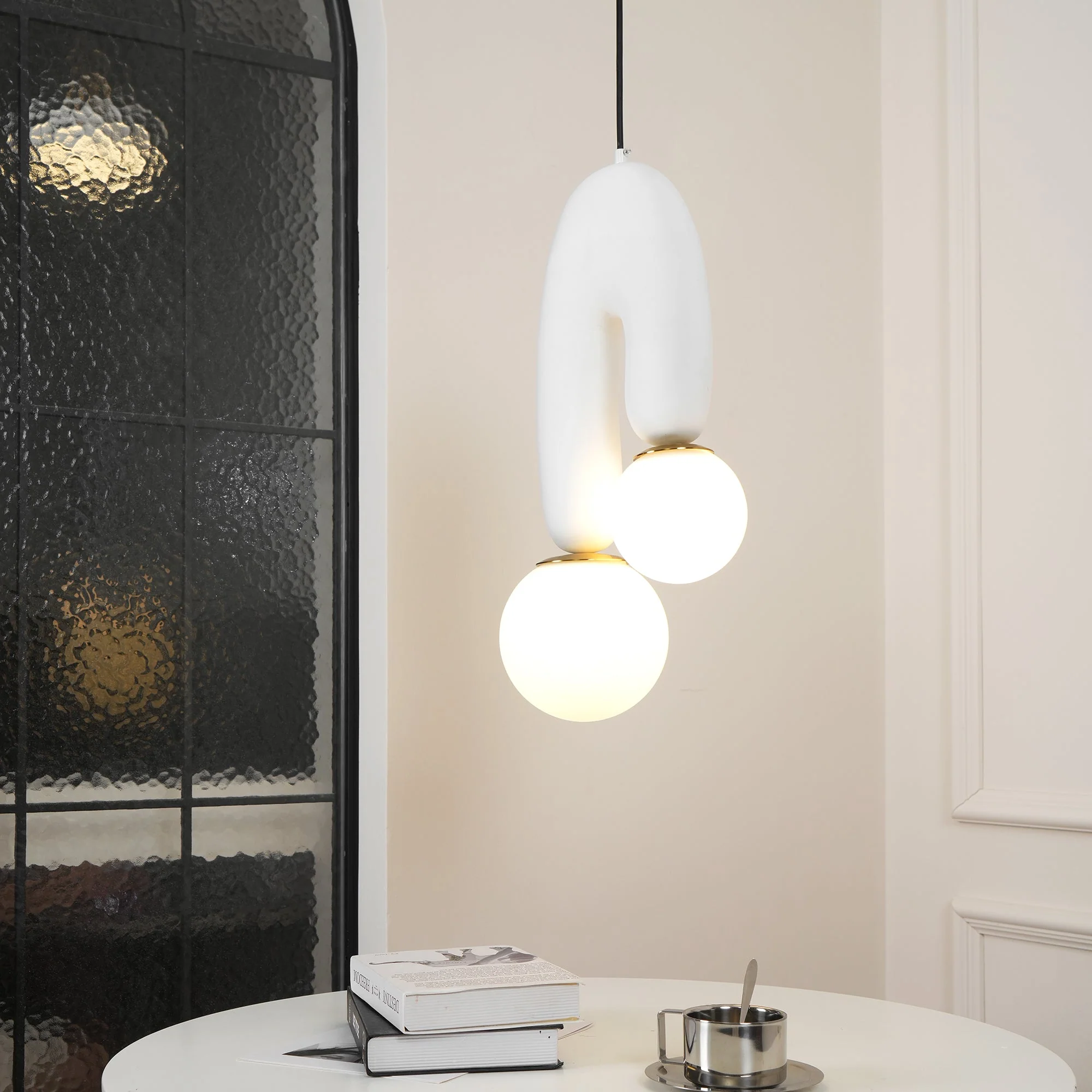 Zenithra Resin Scandinavian Pendant Light - Image 4
