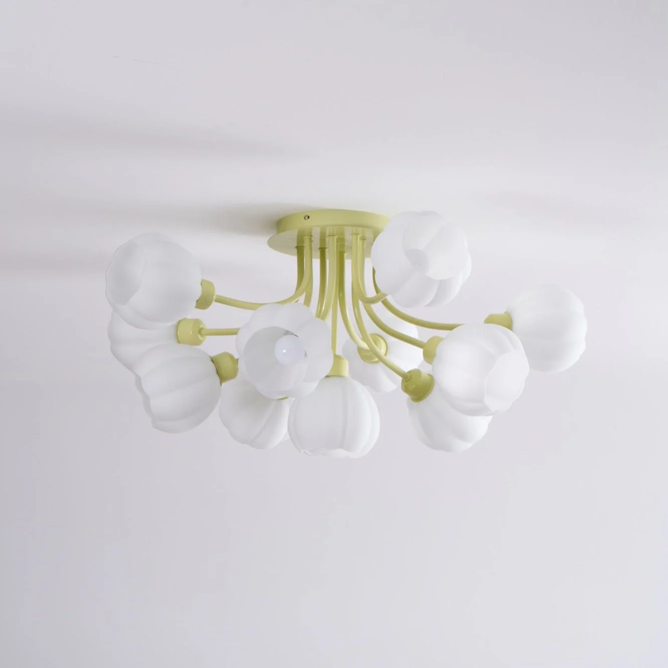 Zenorarae Elegance Matcha Glass Ceiling Lamp - Image 38