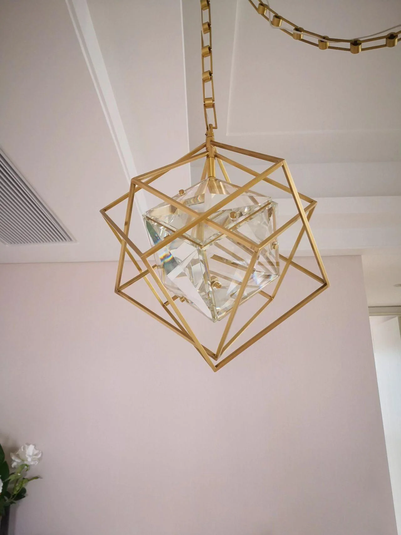 Zevira Brass & Crystal Glam Pendant Light - Image 21
