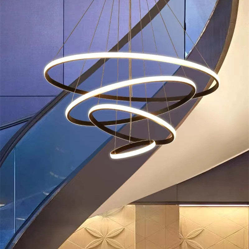 Zin Modern Ring Pendant Light, 2/3/4 Rings - Image 5