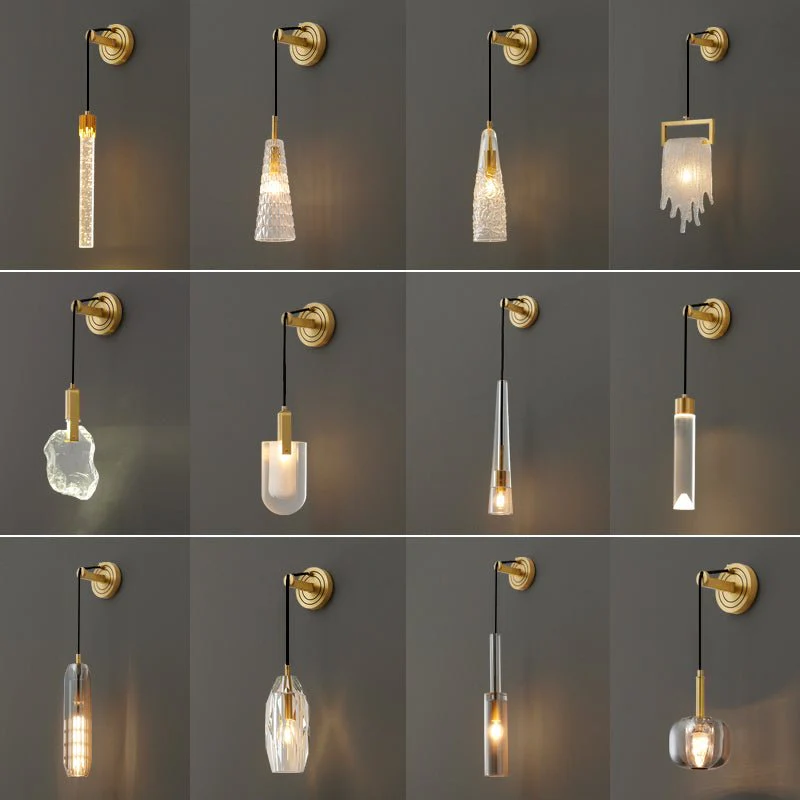 Zodorila Modern Minimalist Series Crystal Wall Lamp - Image 28