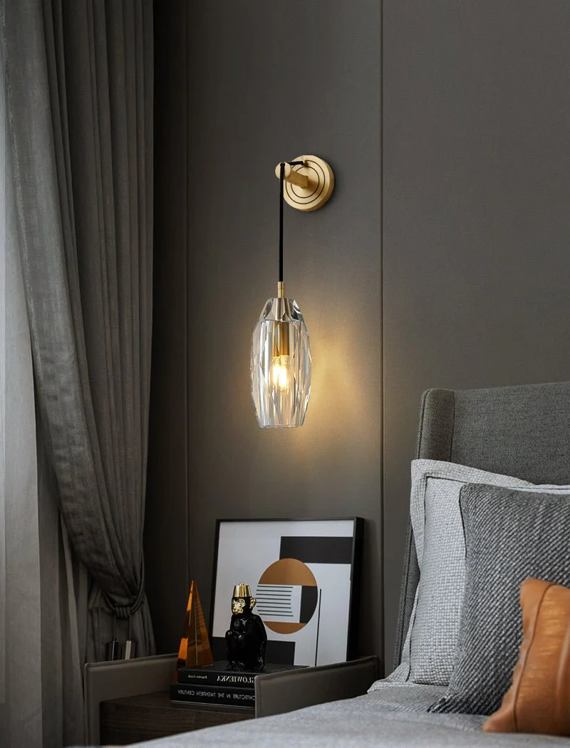 Zodorila Modern Minimalist Series Crystal Wall Lamp - Image 48