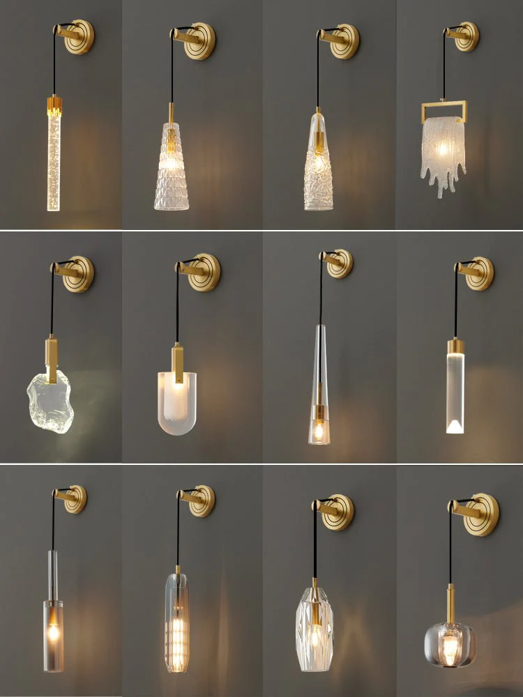 Zodorila Modern Minimalist Series Crystal Wall Lamp - Image 78