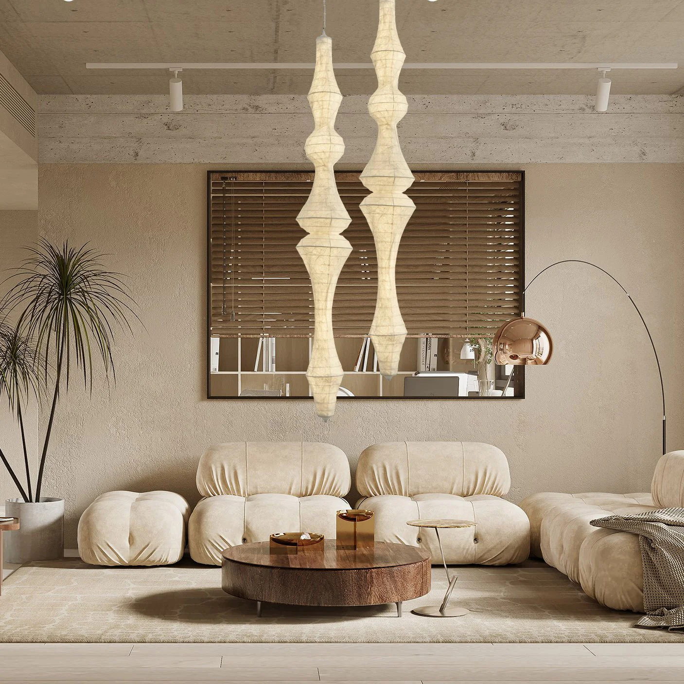 Zonoria Artisanal Silk Pendant Light - Image 2