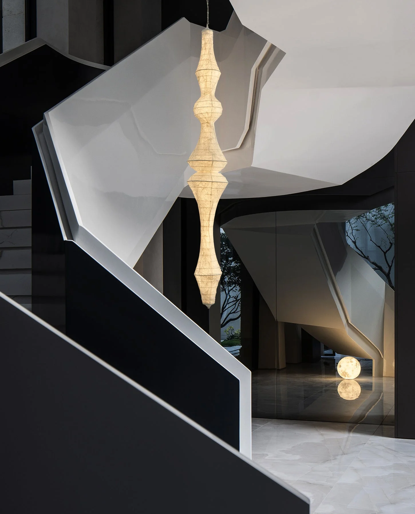 Zonoria Artisanal Silk Pendant Light - Image 6