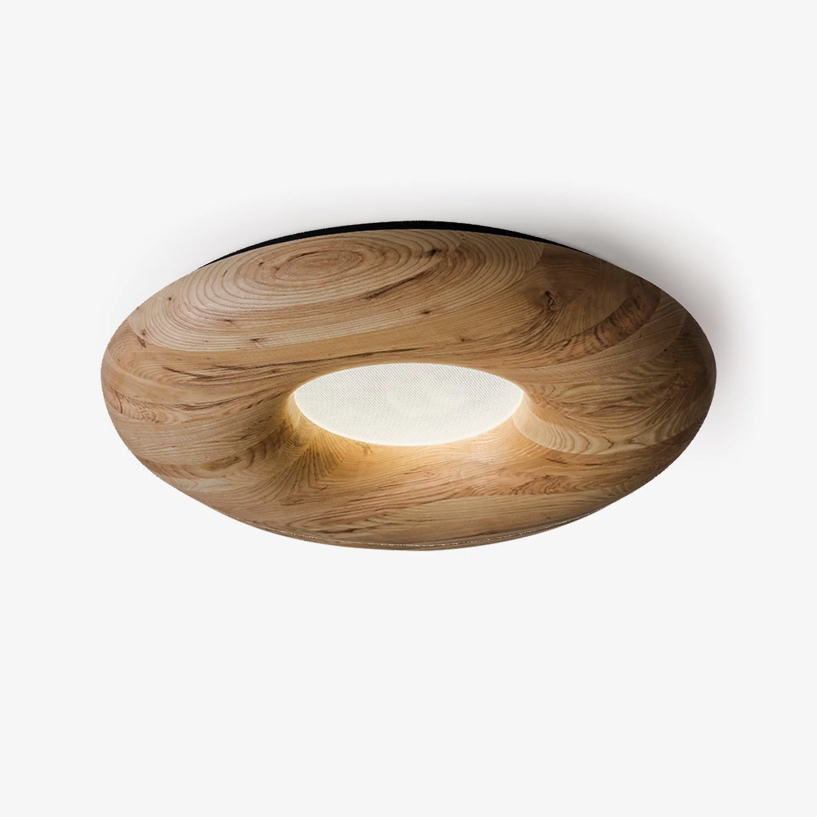 Zosora Organic Oak Flush Mount