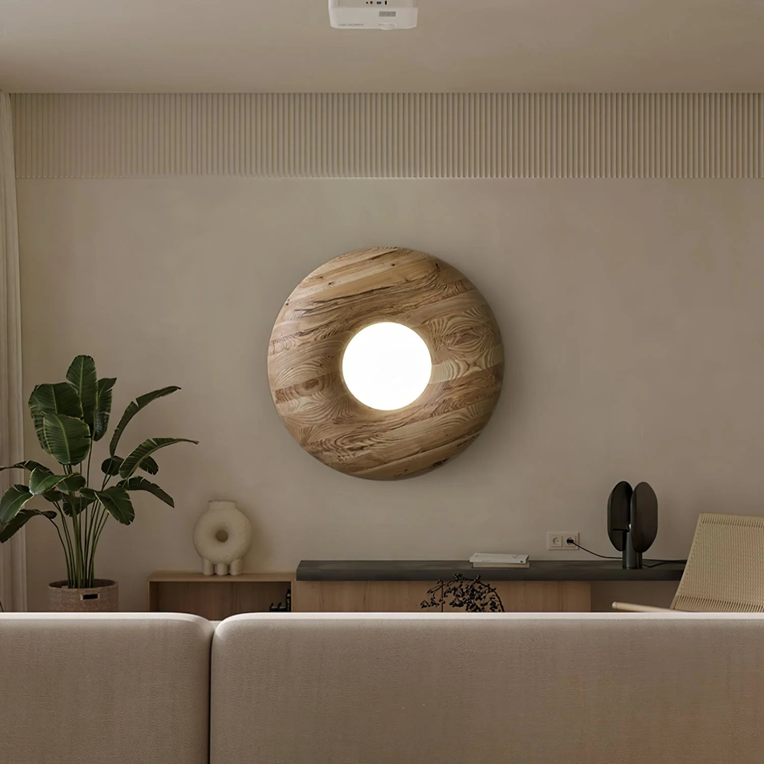 Zosora Organic Oak Flush Mount - Image 13